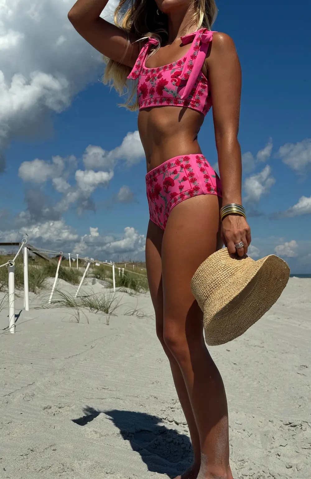 Marcella Bottom Redwood Floral