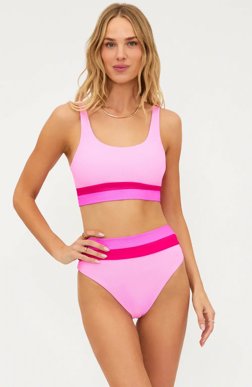 Heidi Bottom Peak Pink Colorblock