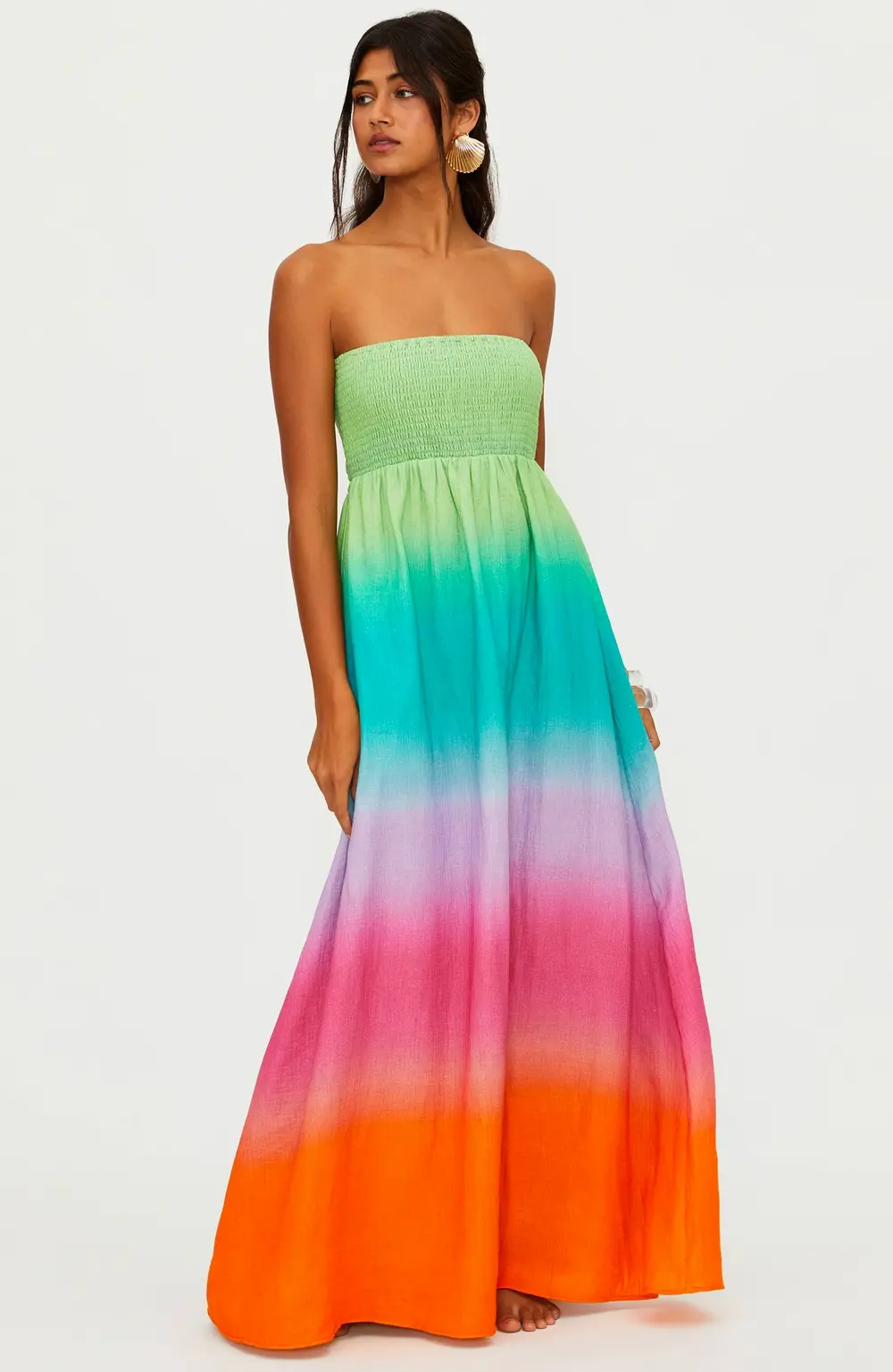Yula Dress Technicolor Ombre