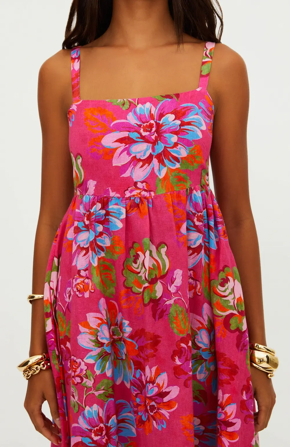 Rianne Dress Sugar Bloom Linen