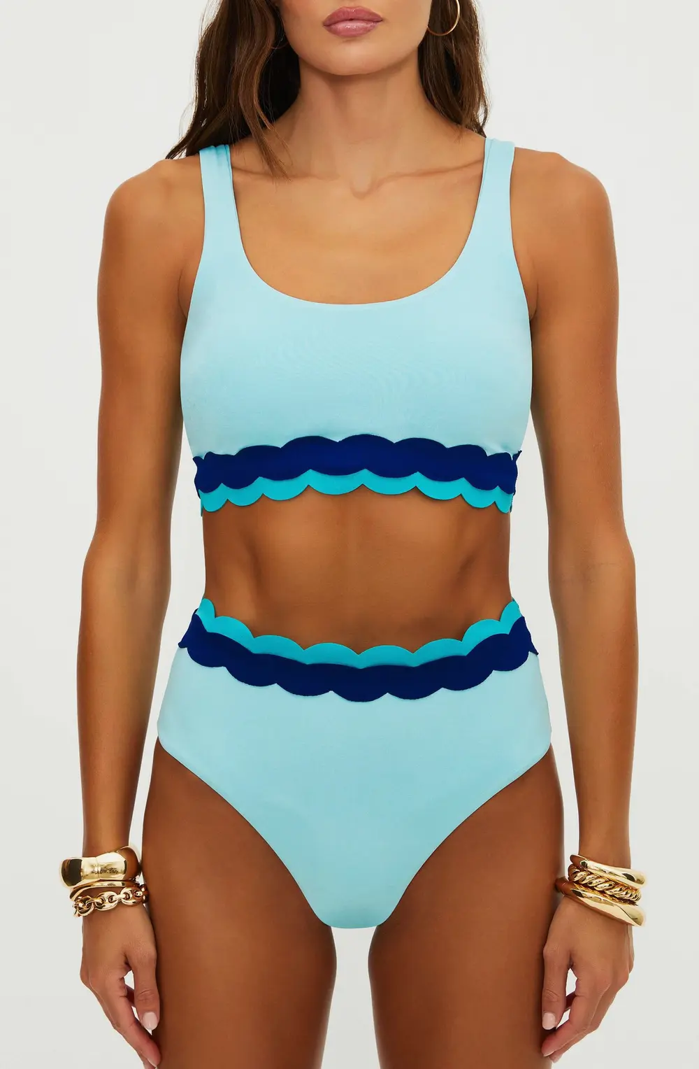 Anthropologie X Beach Riot Harriet Bottom Sweet Winter Blue
