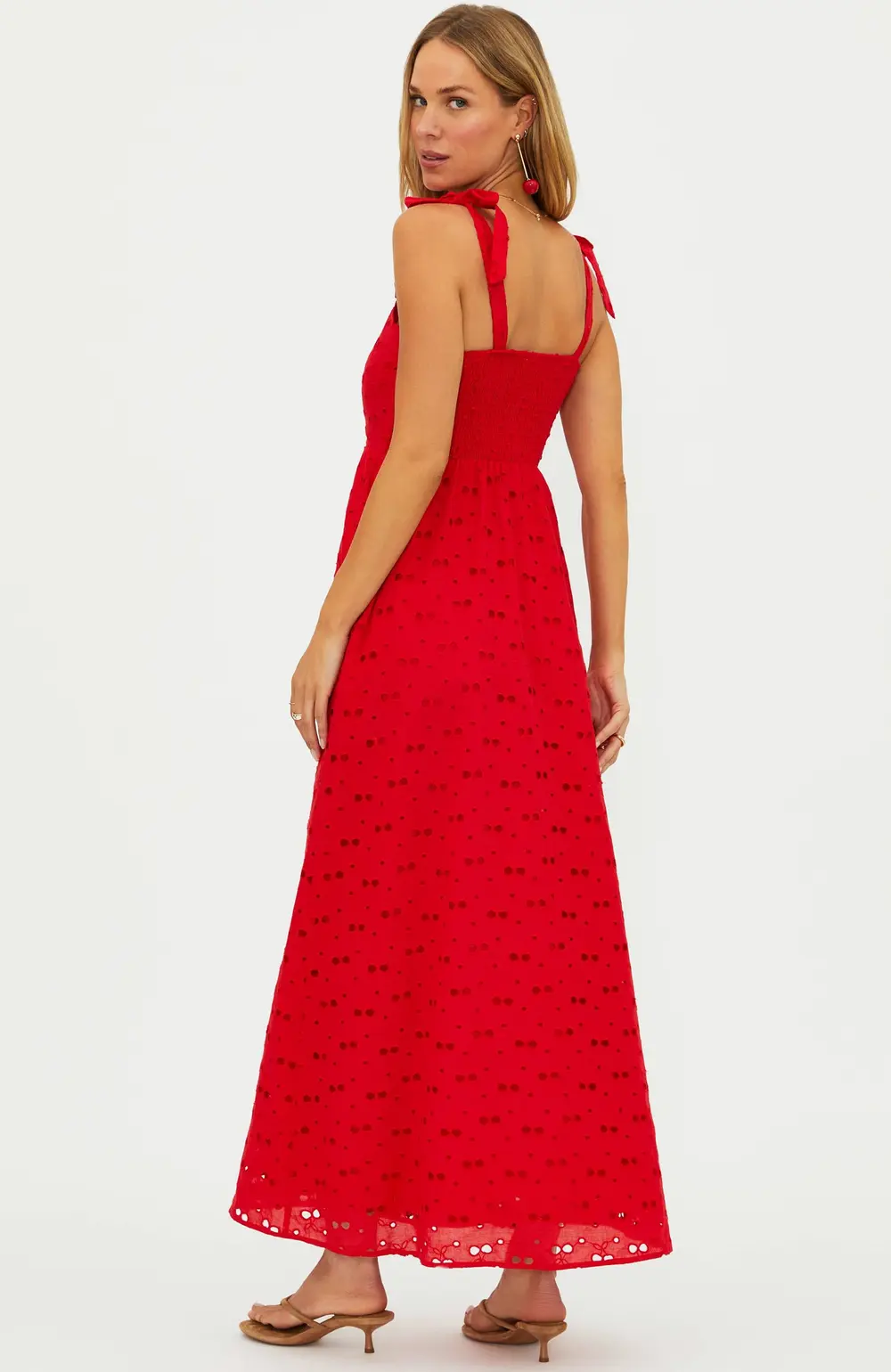 Charlotte Dress Cherry Eyelet