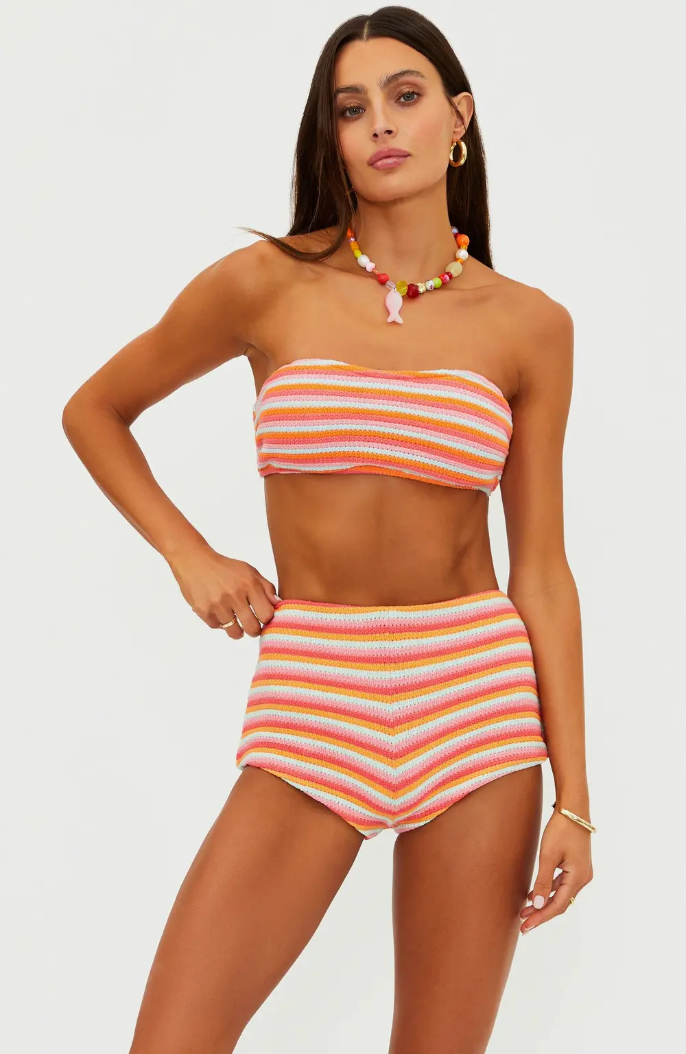 Kelsey Top Guava Jelly Crochet