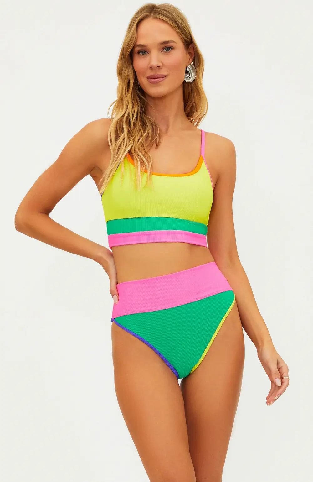 Eva Top Technicolor Colorblock