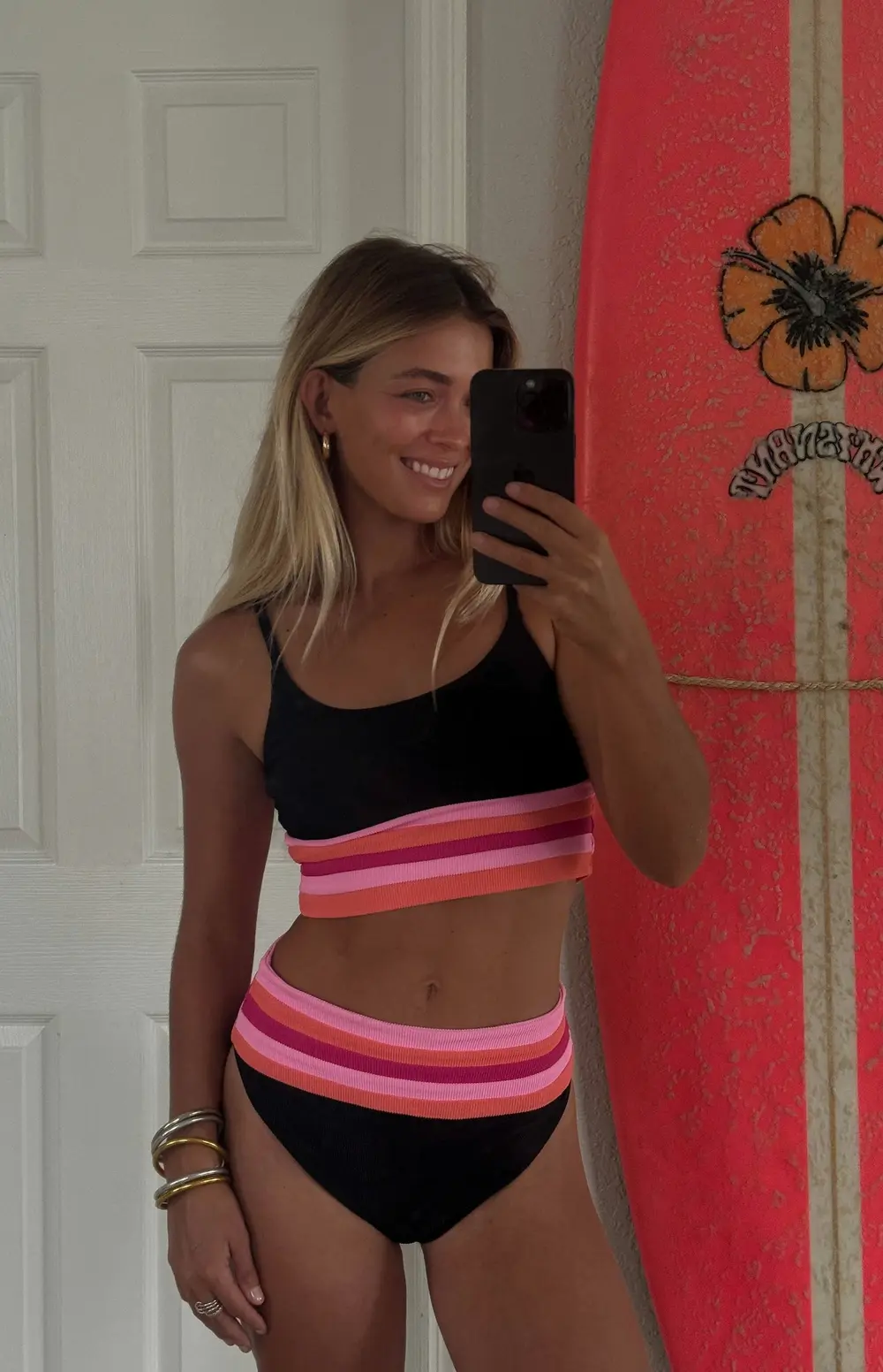 Mae Top Ruby Colorblock