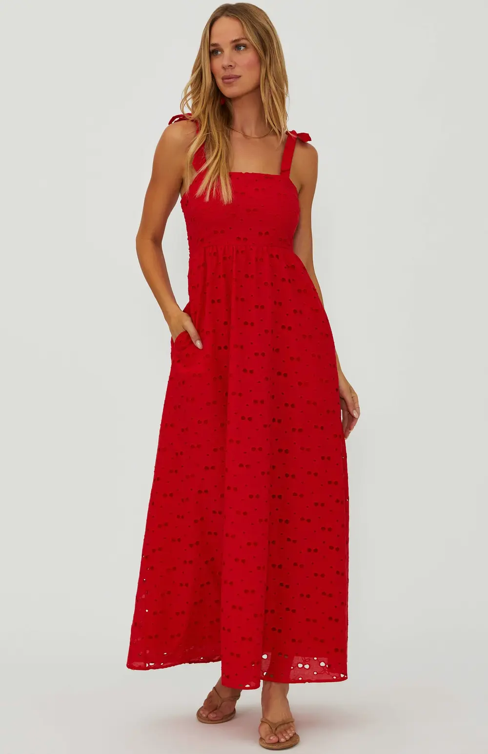 Charlotte Dress Cherry Eyelet