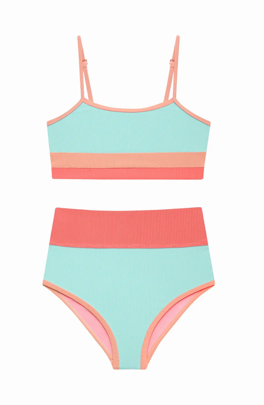 Little Eva & Emmie Set Guava Jelly Colorblock