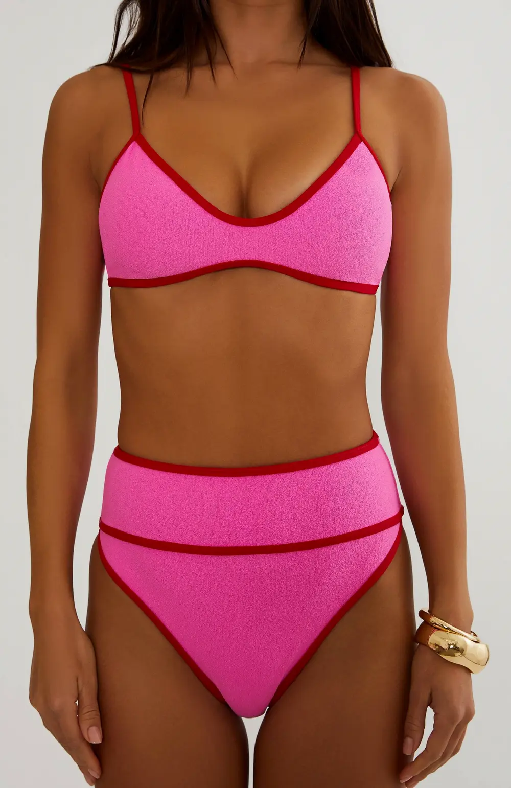 Carlotta Bottom Electric Pink Tidal Crepe