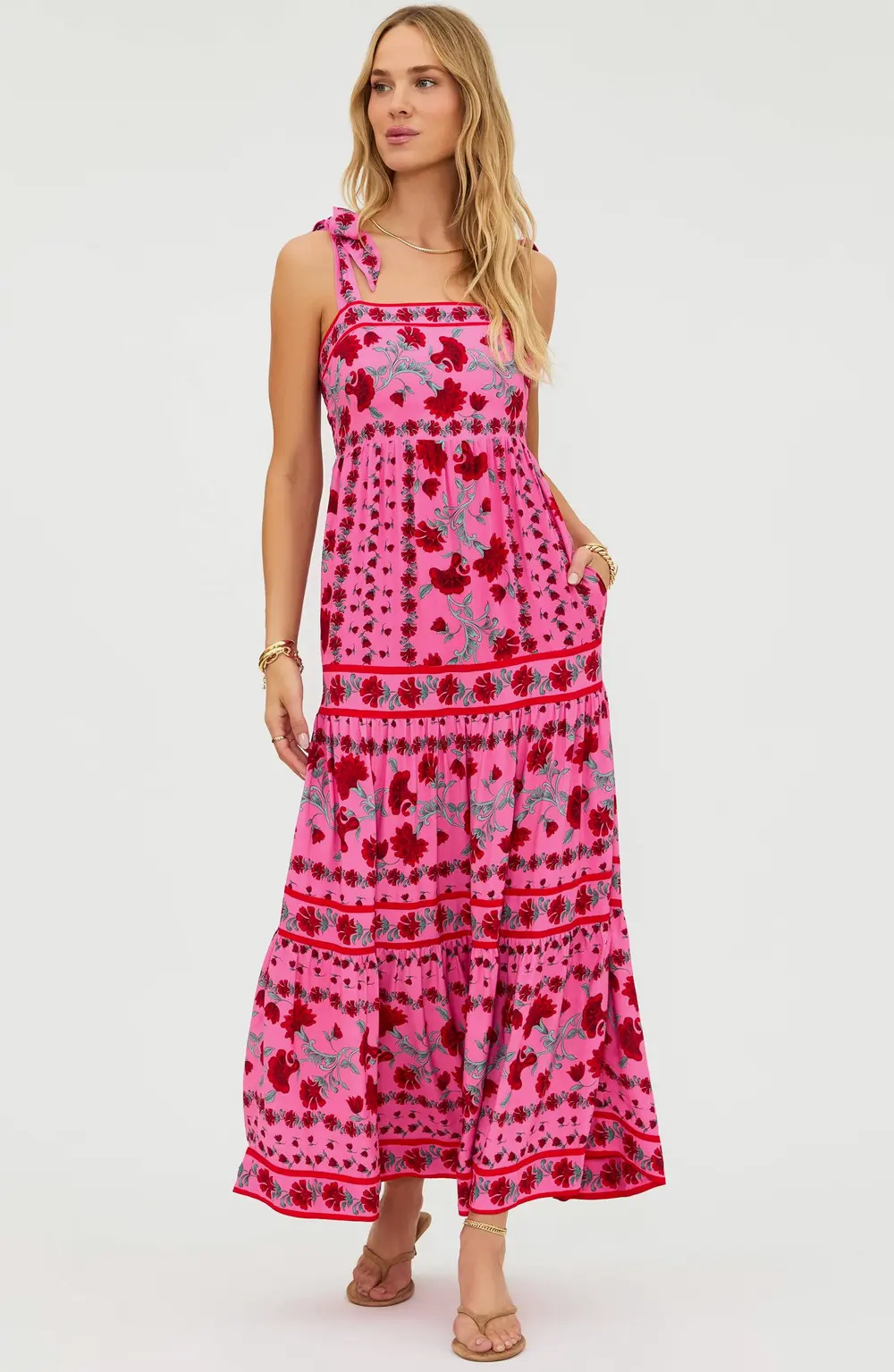 Charlotte Dress Redwood Floral