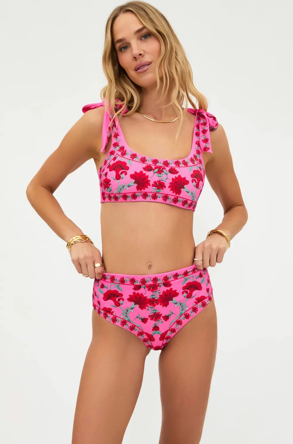 Marcella Bottom Redwood Floral