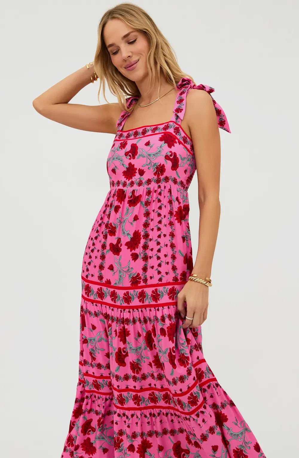 Charlotte Dress Redwood Floral