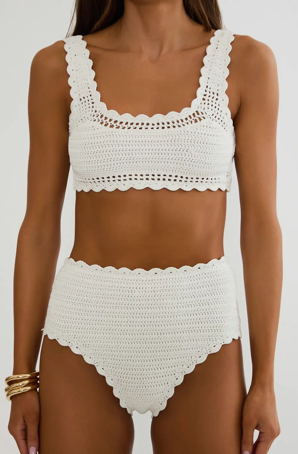 Kirby Bottom White Crochet