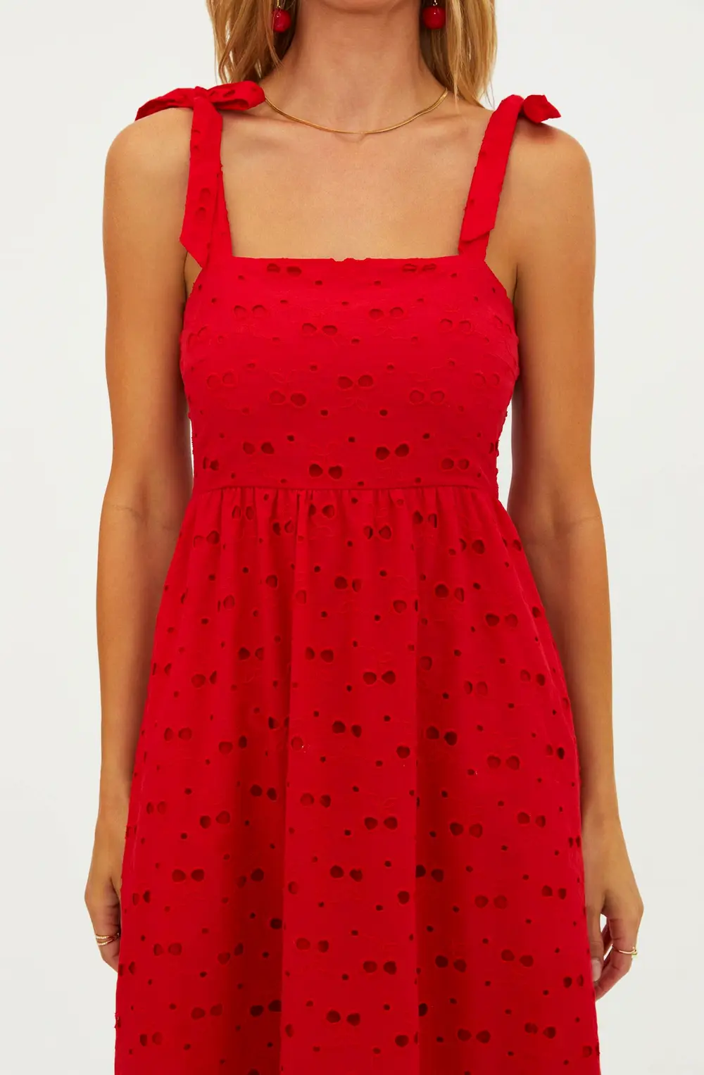 Charlotte Dress Cherry Eyelet