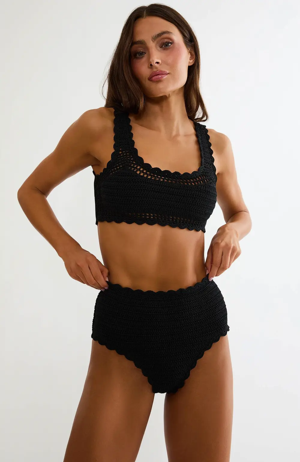 Kirby Bottom Black Crochet