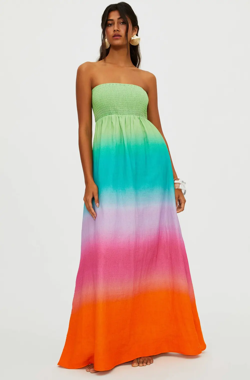 Yula Dress Technicolor Ombre