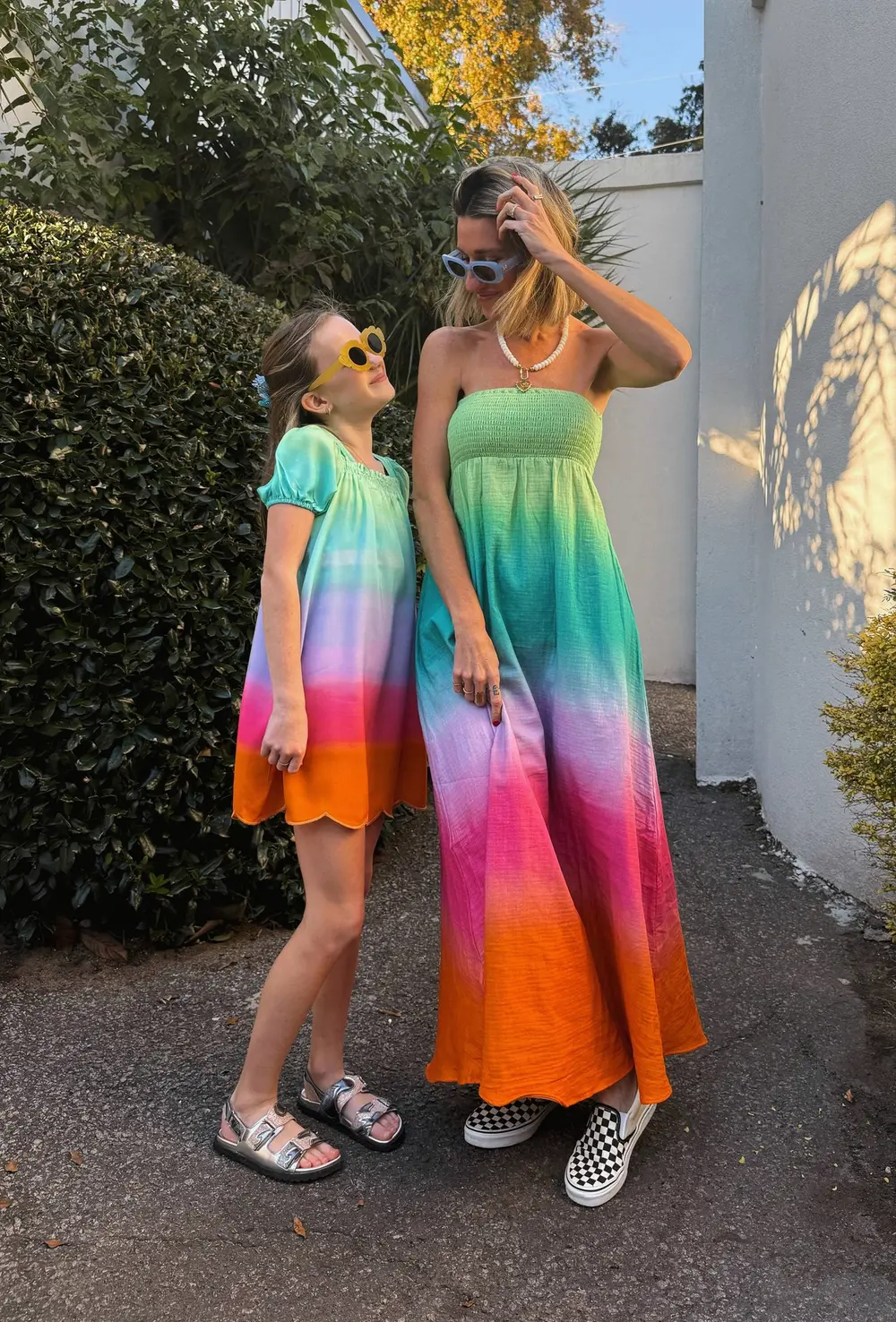 Yula Dress Technicolor Ombre
