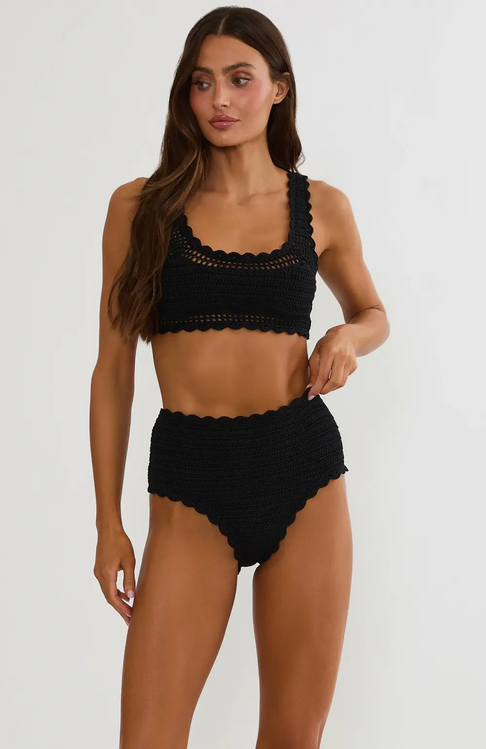 Kirby Bottom Black Crochet