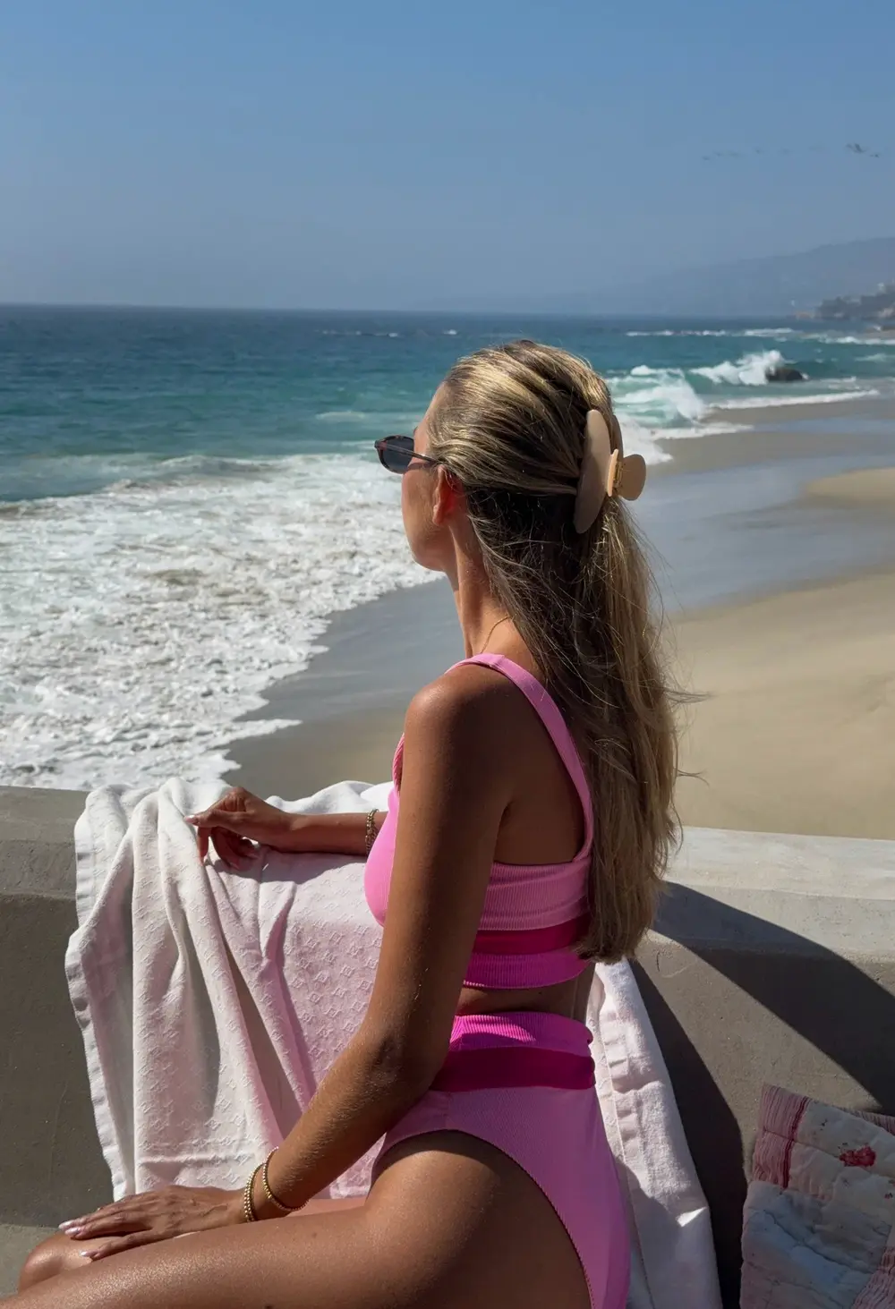 Heidi Bottom Peak Pink Colorblock