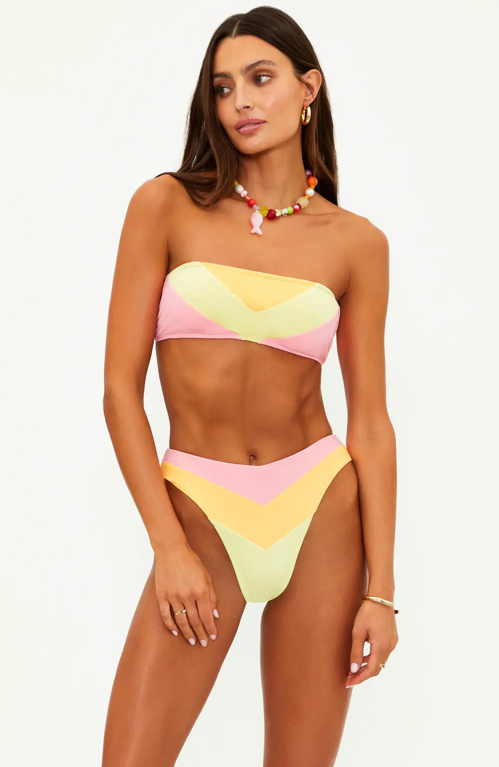 Kelsey Top Sorbet Chevron