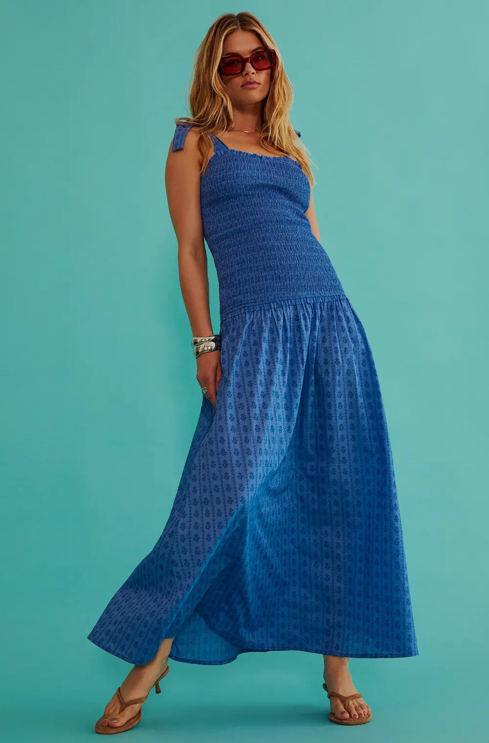 Isadora Dress Sapphire Sea