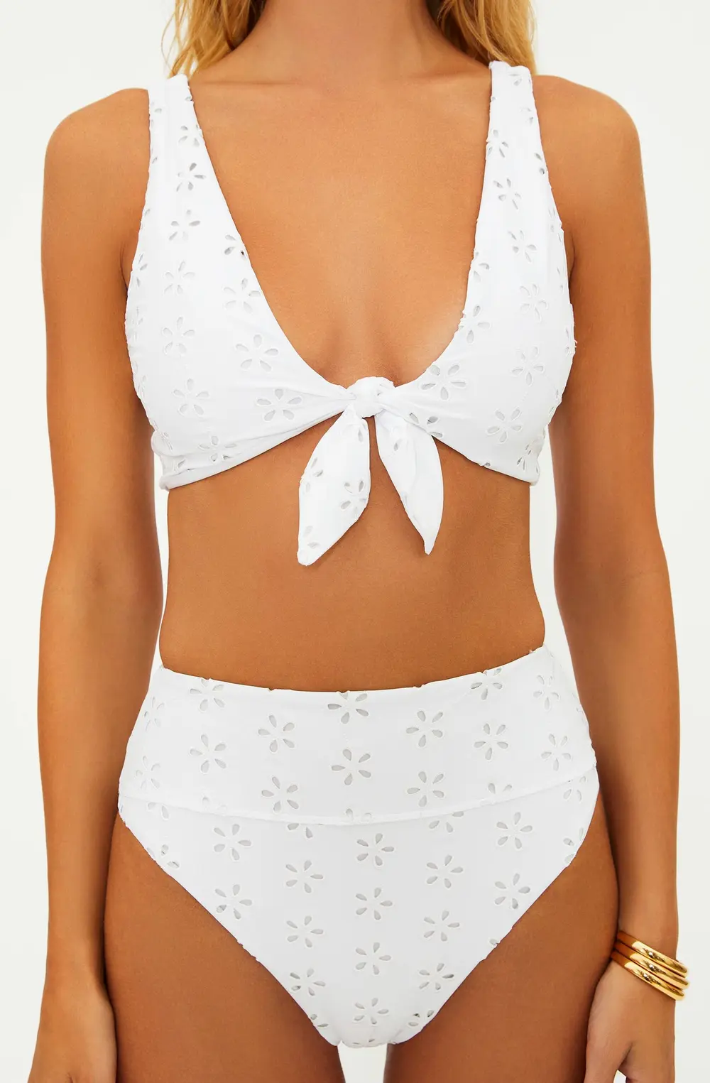 Dallas Top White Magnolia Eyelet