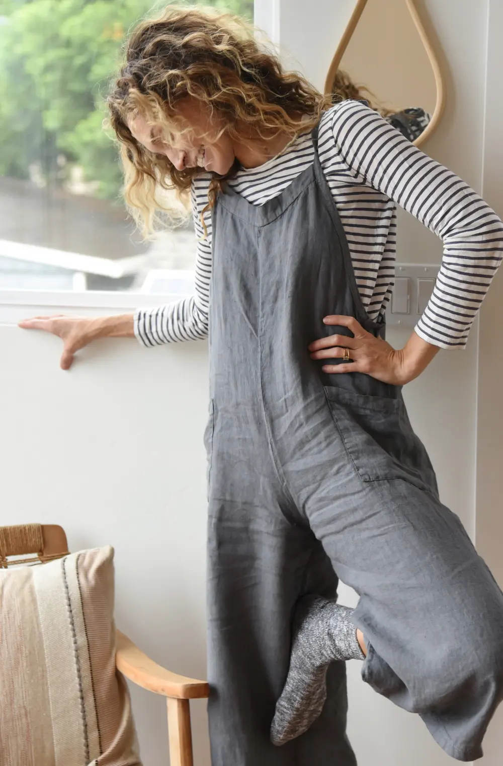 The Linen Overall // Storm