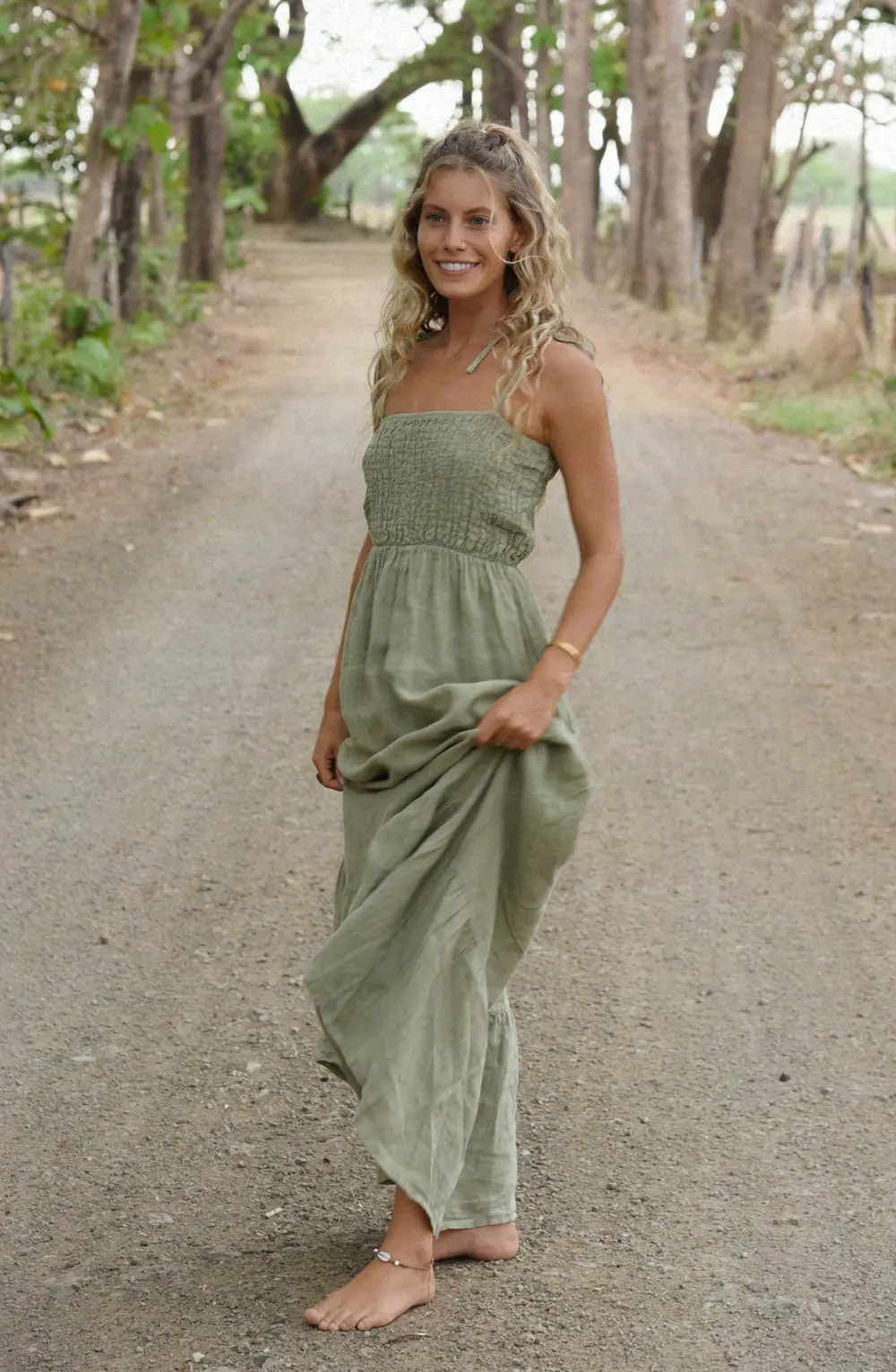 The Amaya Dress // Sage