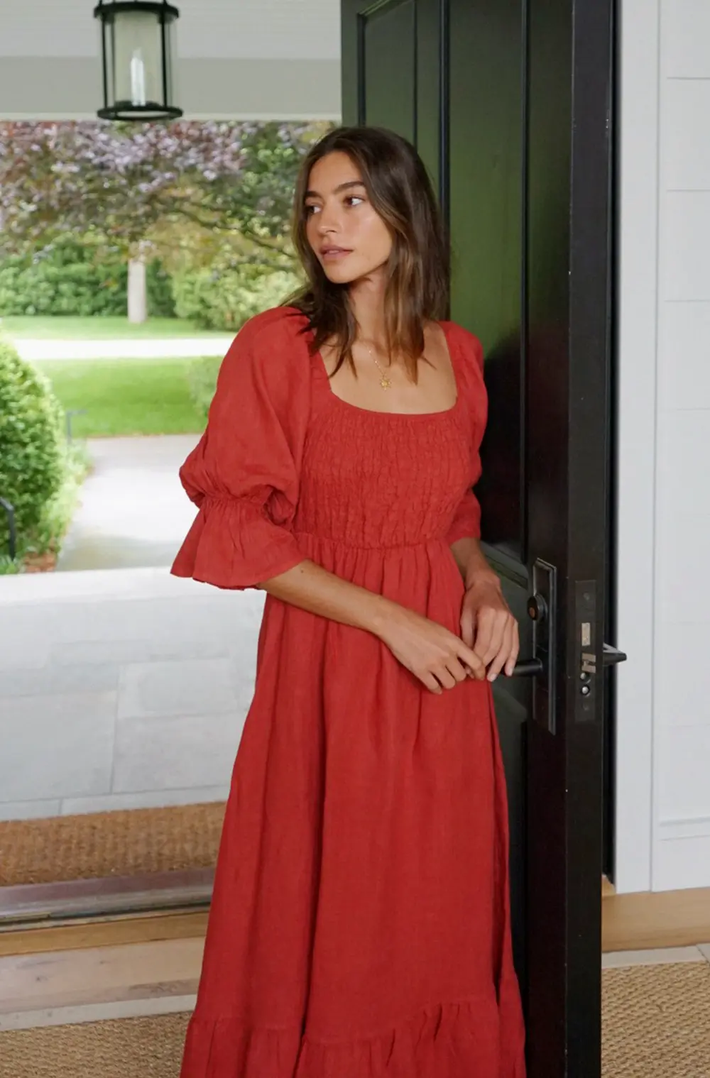 The Deia Dress // Pomegranate