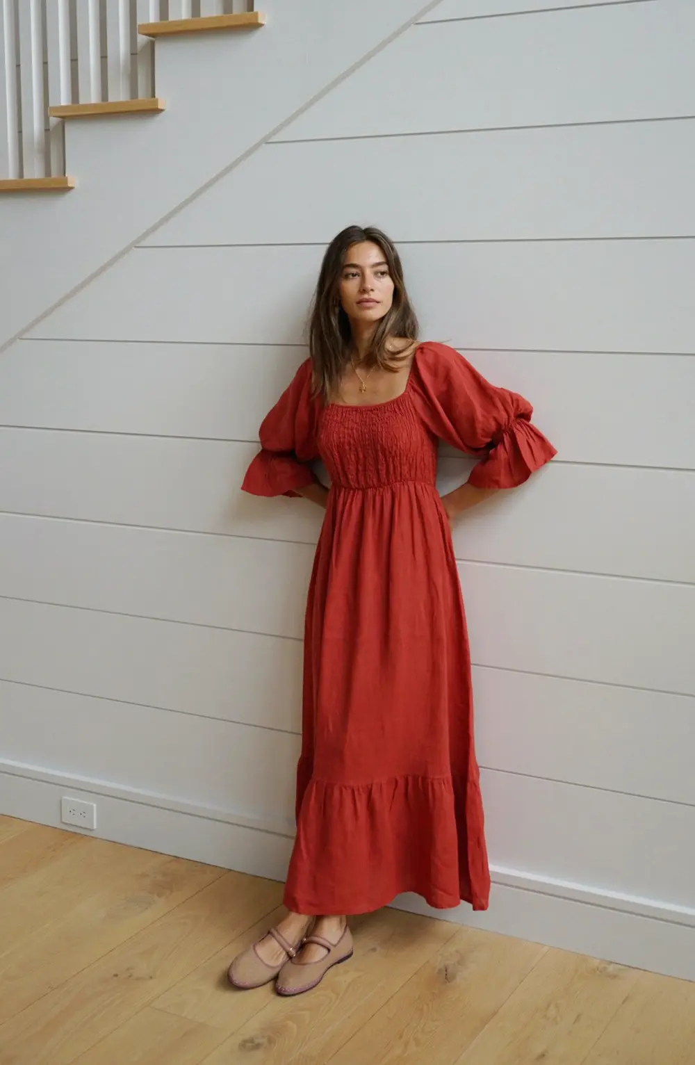 The Deia Dress // Pomegranate