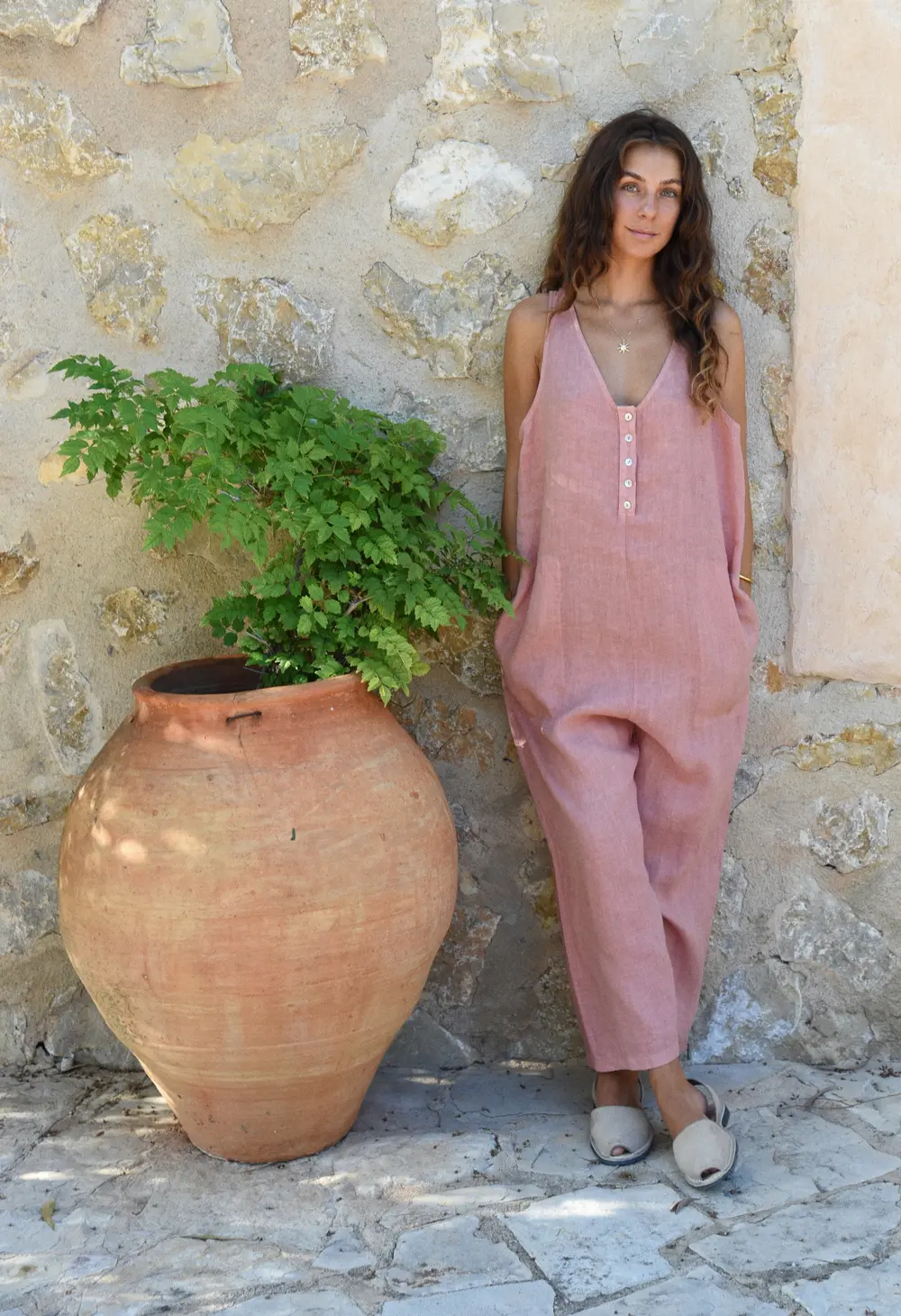 The Poppy Jumpsuit // Rose