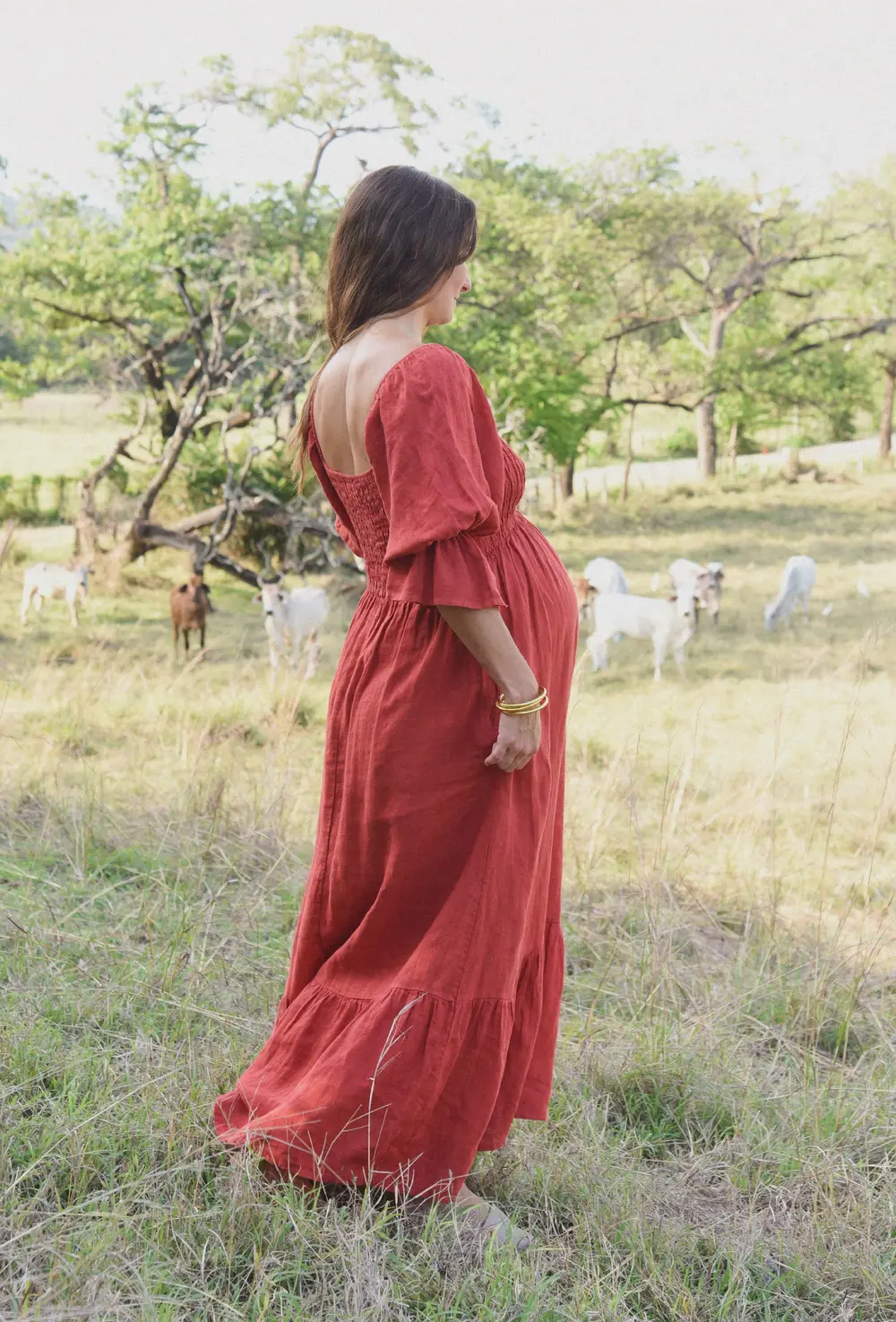 The Deia Dress // Pomegranate