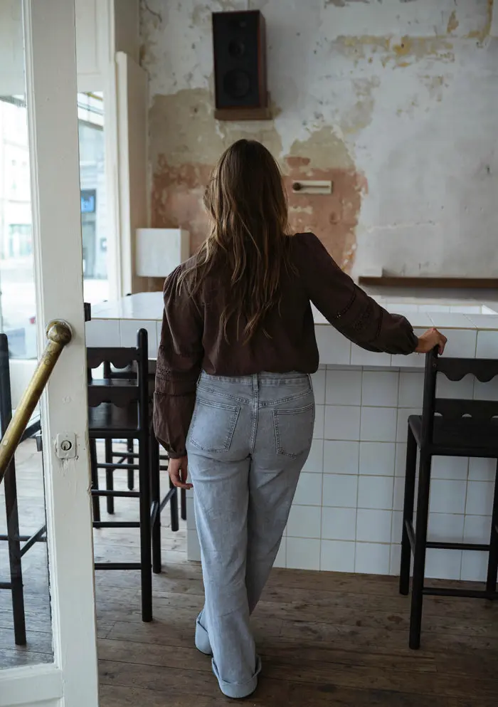 Chocolate Grain Blouse