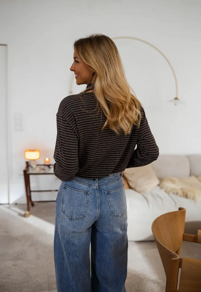 Brown Striped Bonnie T-shirt