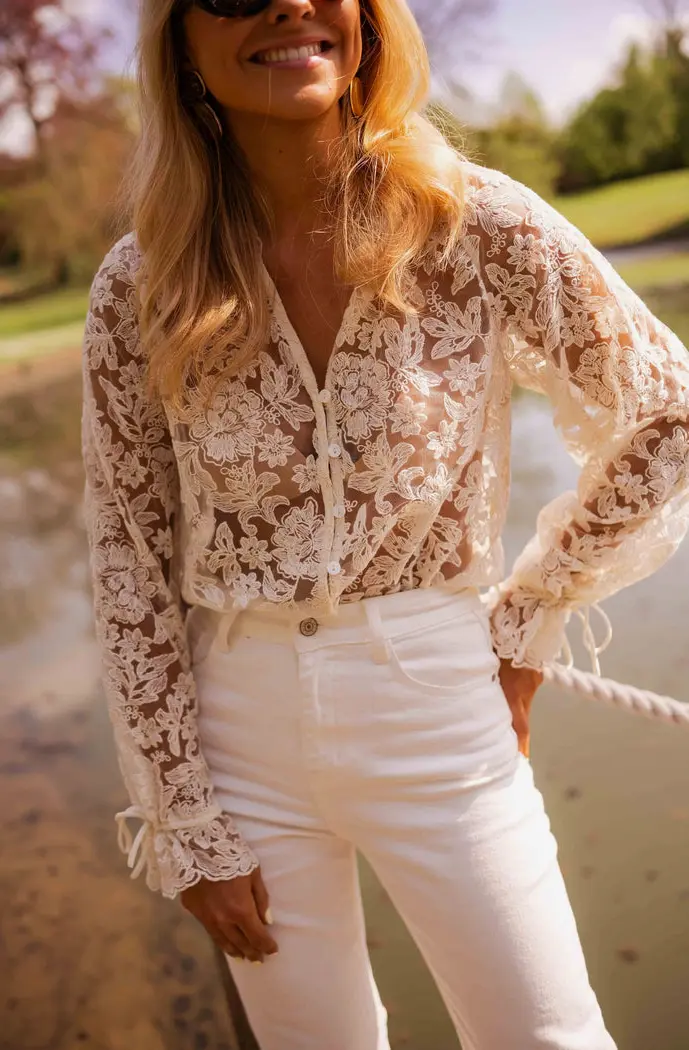 Ecru Dalia Blouse