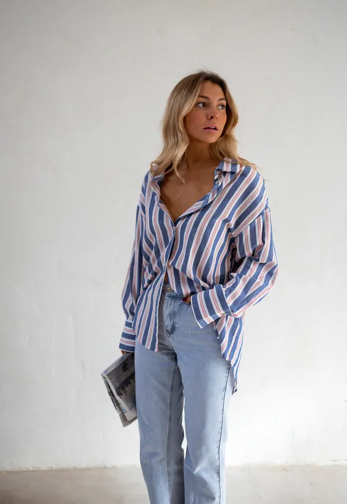 Blue Striped Sally Shirt