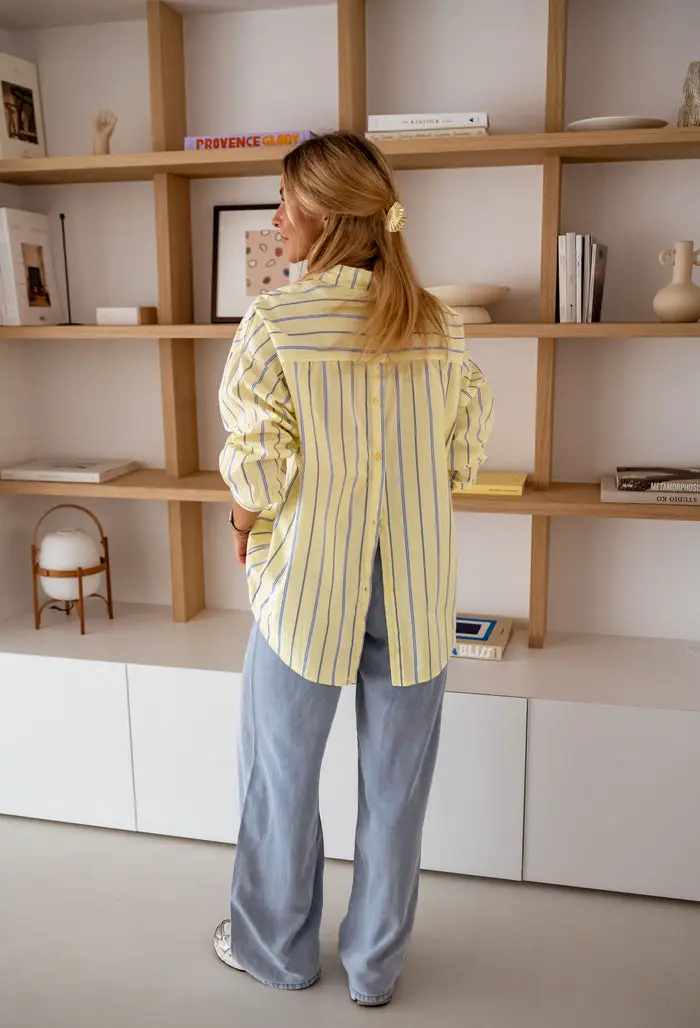 Yellow Striped Happy Shirt