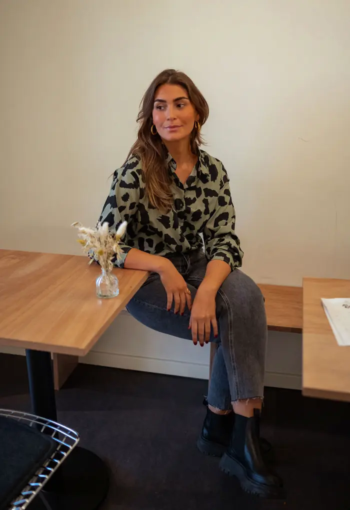 Khaki Leopard Tymou Shirt