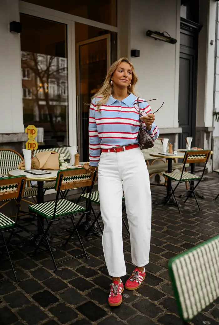 Sky Blue Striped Neva Polo