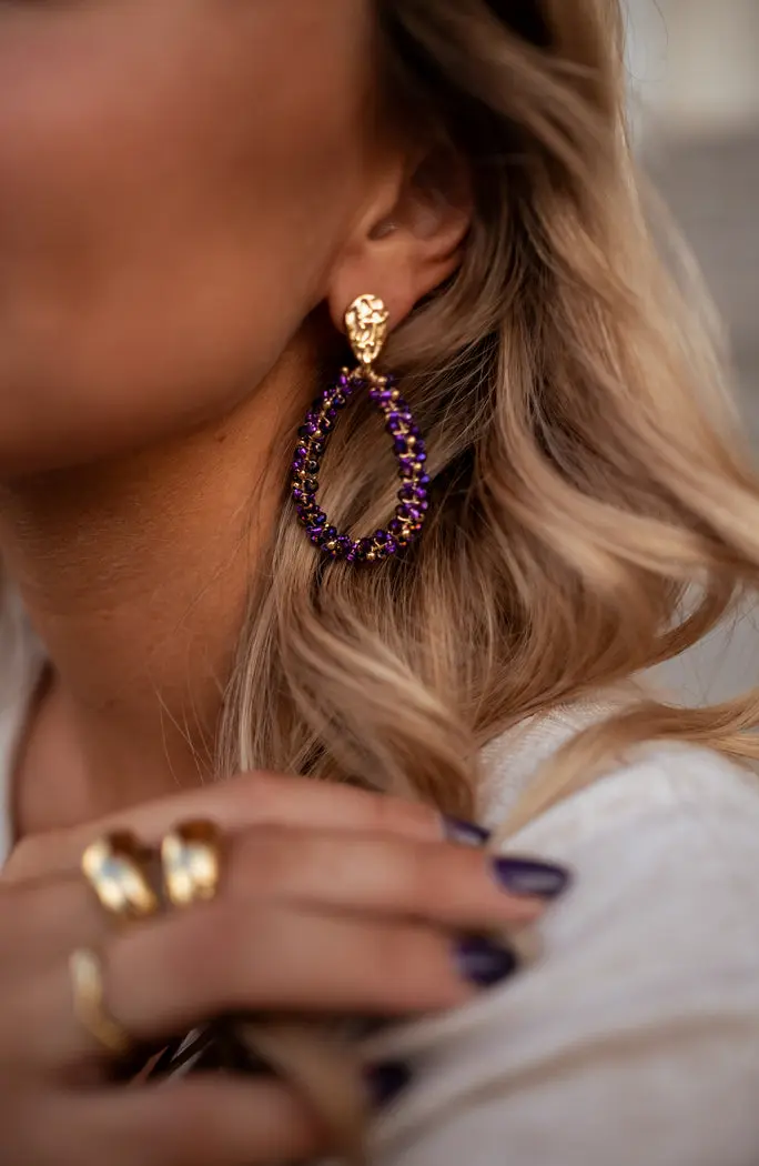 Purple Moreno Earrings
