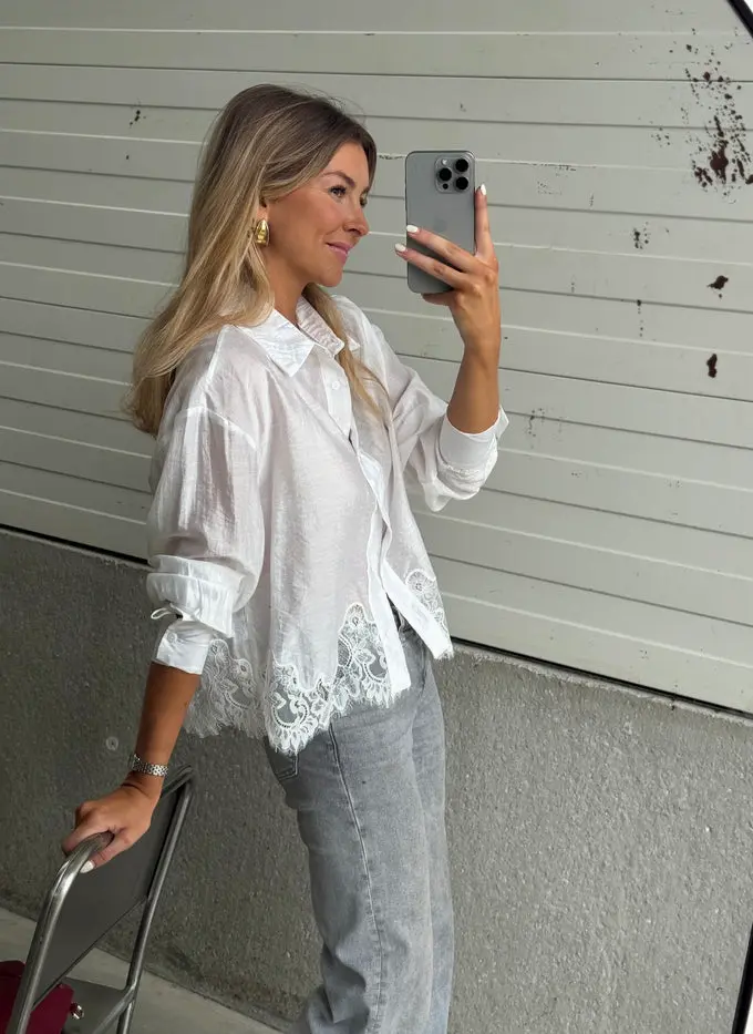 Ecru Ivan Lace Shirt