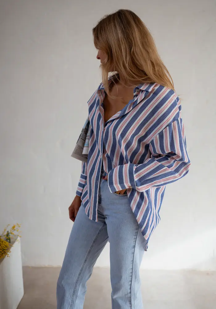 Blue Striped Sally Shirt