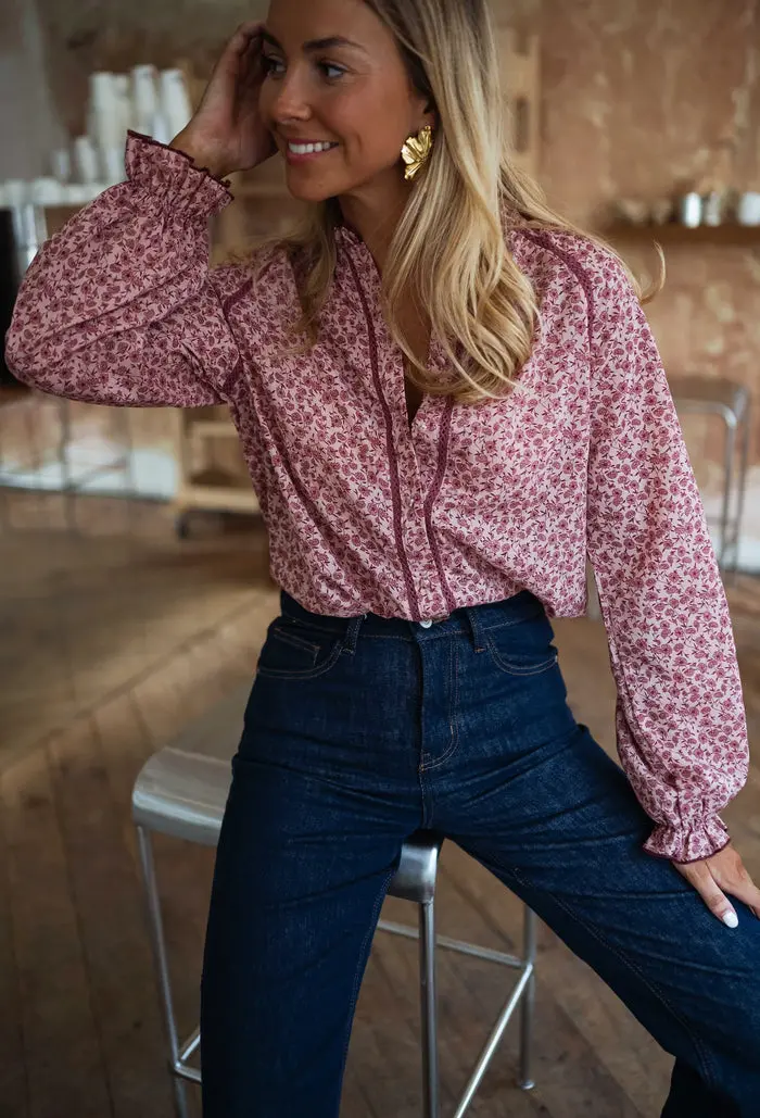 Pink Patterned Natacha Shirt