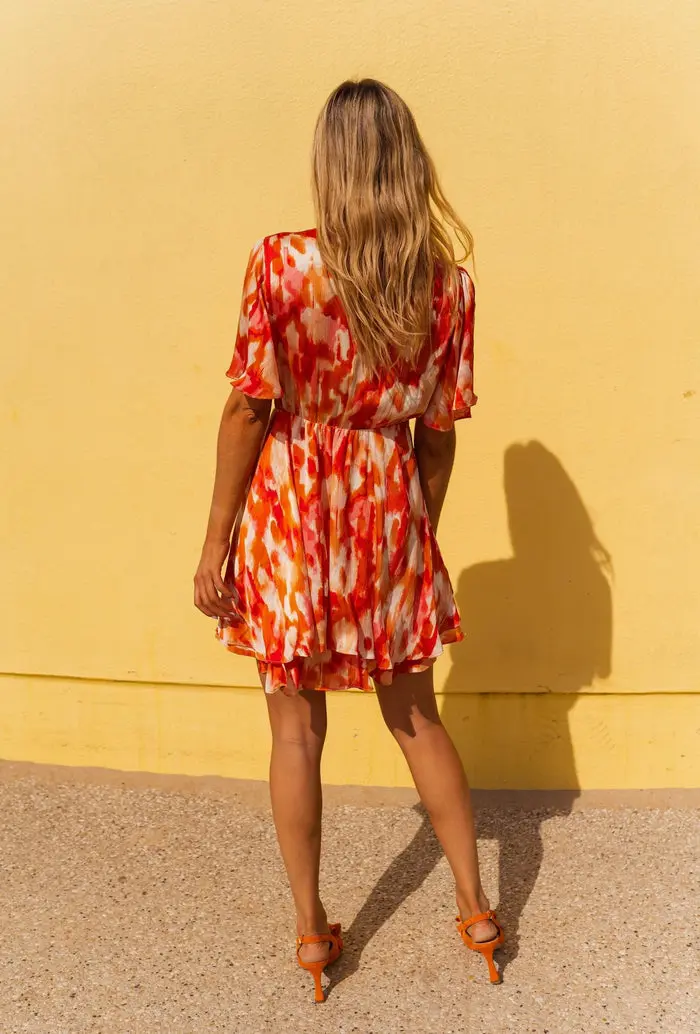 Pink and Orange Ophelie Dress