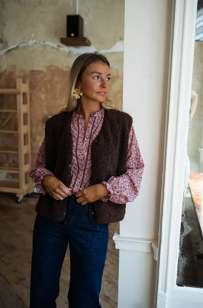 Pink Patterned Natacha Shirt