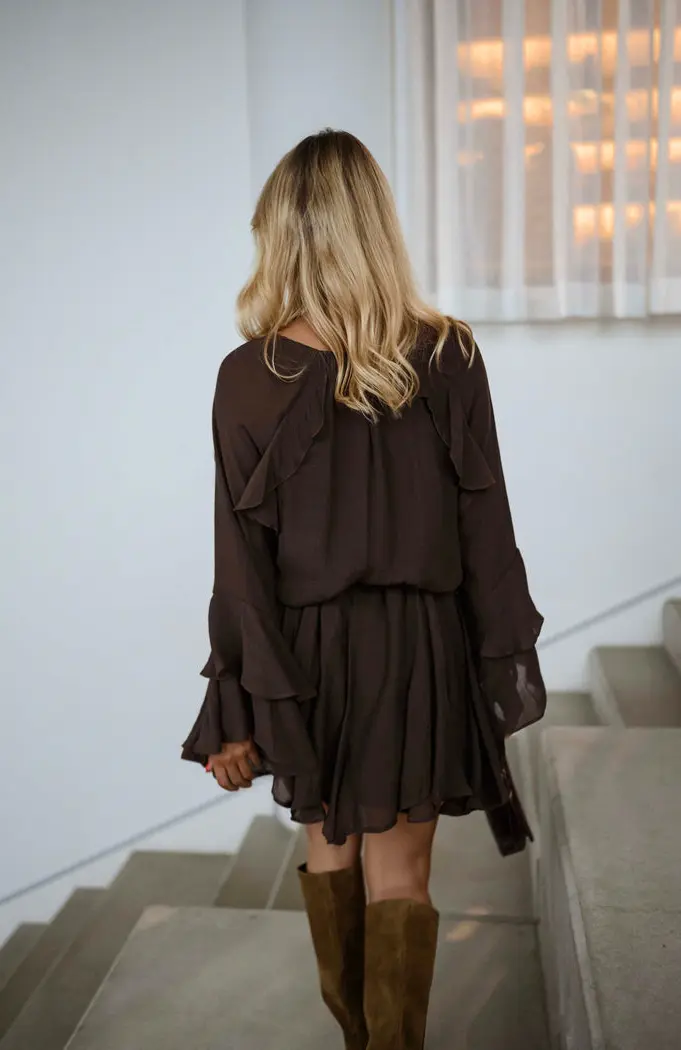 Chocolate Audrina Dress