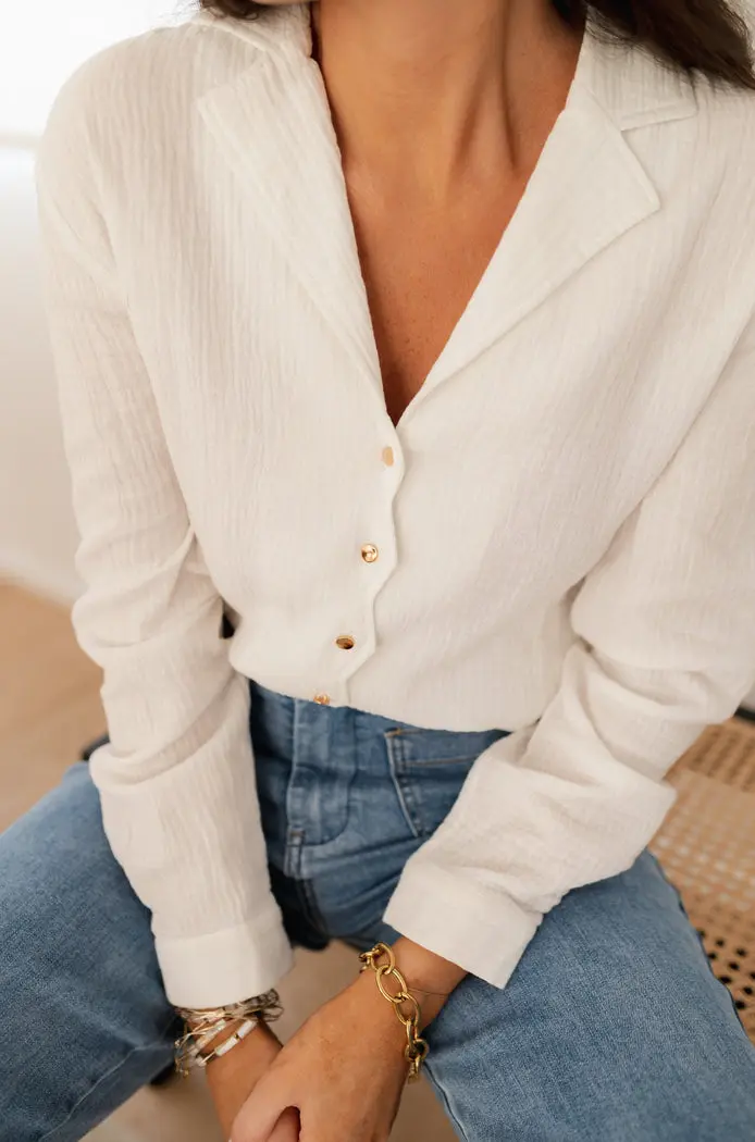 White Lutece Blouse