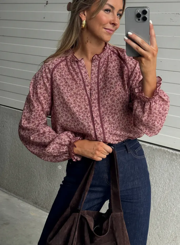 Pink Patterned Natacha Shirt
