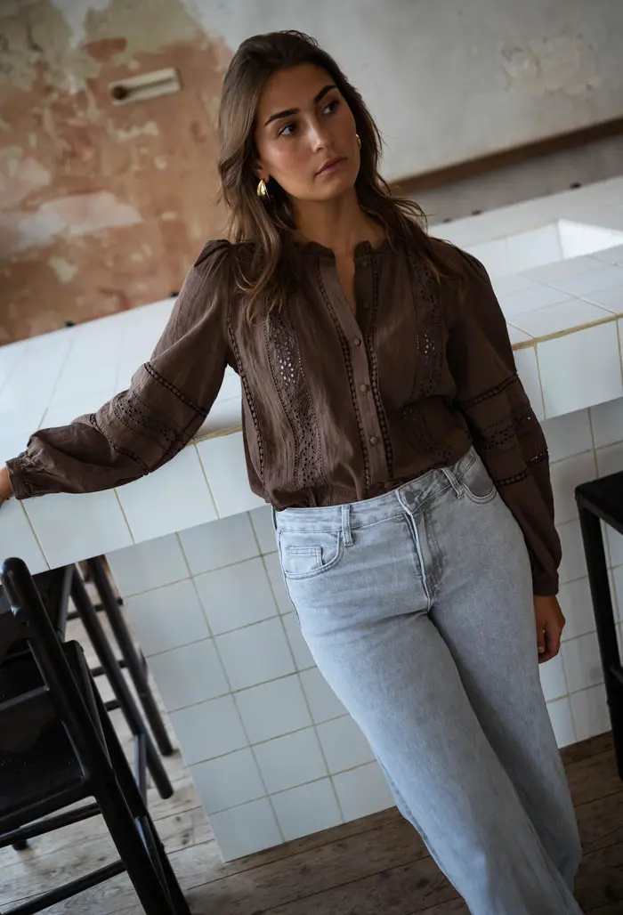 Chocolate Grain Blouse
