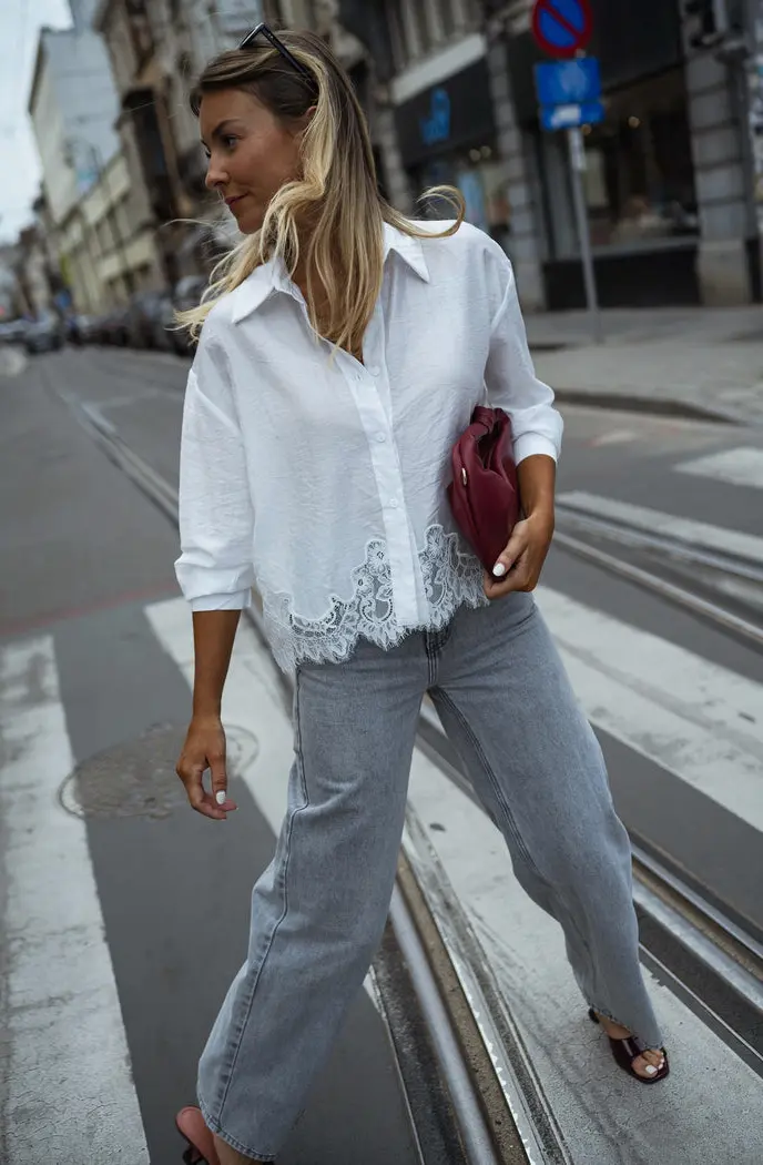 Ecru Ivan Lace Shirt