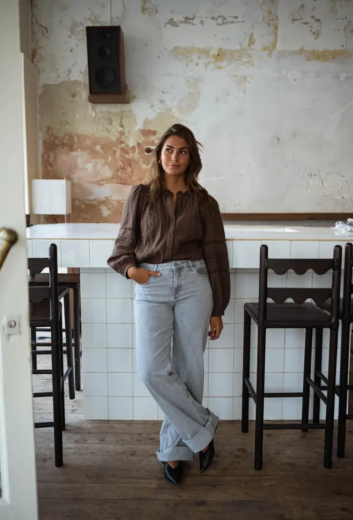 Chocolate Grain Blouse